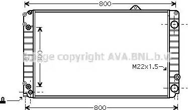 AVA AI 2099 - Radiator, engine cooling car-mod.net