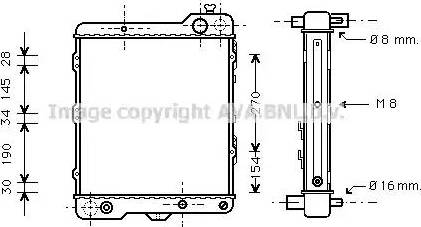 AVA AI 2040 - Radiator, engine cooling car-mod.net