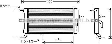 AVA AI 2058 - Radiator, engine cooling car-mod.net