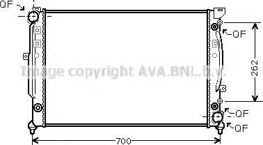 AVA AI 2125 - Radiator, engine cooling car-mod.net
