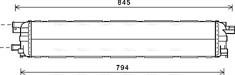 AVA AI2366 - Radiator, engine cooling car-mod.net