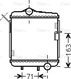 AVA AI 2311 - Radiator, engine cooling car-mod.net