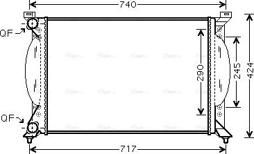 AVA AI 2201 - Radiator, engine cooling car-mod.net