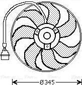 AVA AI7509 - Fan, radiator car-mod.net