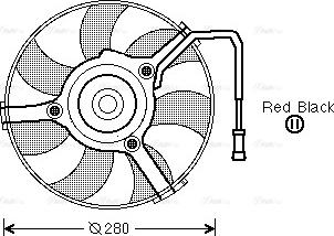 AVA AI7504 - Fan, radiator car-mod.net