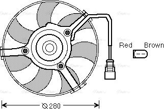 AVA AI 7516 - Fan, radiator car-mod.net