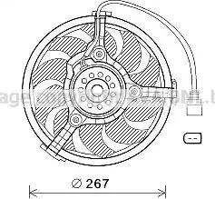 AVA AI7518 - Fan, radiator car-mod.net