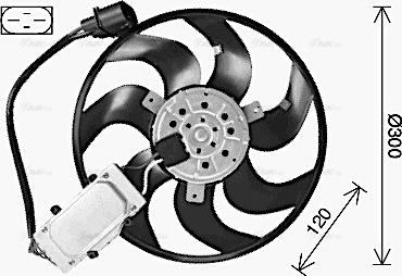 AVA AI7529 - Fan, radiator car-mod.net