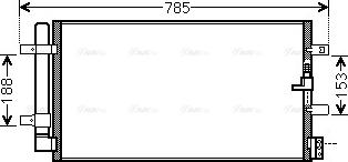 AVA AIA5360D - Condenser, air conditioning car-mod.net