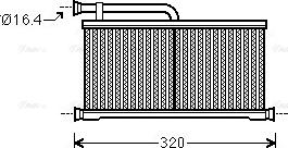 AVA AIA6397 - Heat Exchanger, interior heating car-mod.net