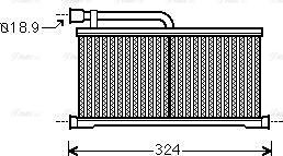 AVA AIA6296 - Heat Exchanger, interior heating car-mod.net