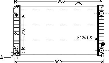 AVA AIA2099 - Radiator, engine cooling car-mod.net
