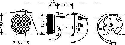 AVA AIAK179 - Compressor, air conditioning car-mod.net