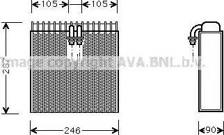 AVA AI V031 - Evaporator, air conditioning car-mod.net
