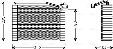 AVA AI V149 - Evaporator, air conditioning car-mod.net