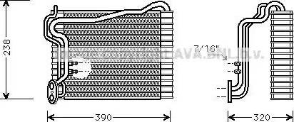 AVA AI V145 - Evaporator, air conditioning car-mod.net