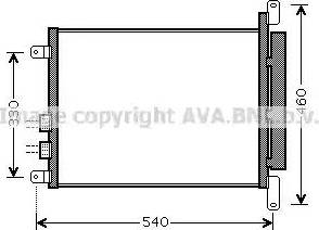 AVA AL 5110 - Condenser, air conditioning car-mod.net