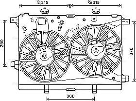 AVA AL7517 - Fan, radiator car-mod.net