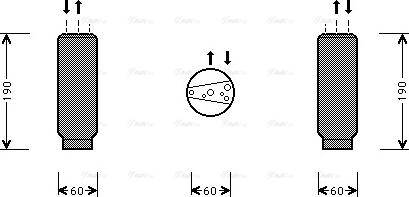 AVA AL D003 - Dryer, air conditioning car-mod.net