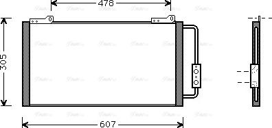 AVA AU5139 - Condenser, air conditioning car-mod.net