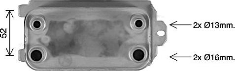 AVA AU3340 - Oil Cooler, automatic transmission car-mod.net