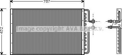 AVA BK 5011 - Condenser, air conditioning car-mod.net