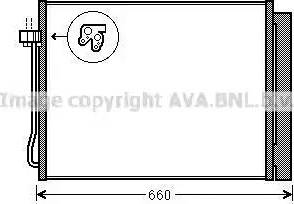 AVA BW5377D - Condenser, air conditioning car-mod.net