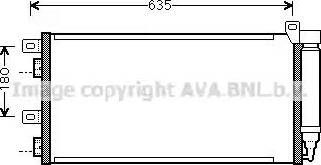 AVA BW5256D - Condenser, air conditioning car-mod.net