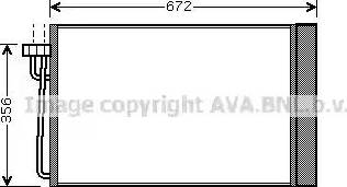 AVA BW 5267 - Condenser, air conditioning car-mod.net
