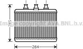 AVA BW 6271 - Heat Exchanger, interior heating car-mod.net