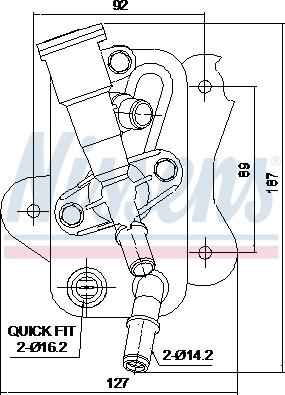 AVA BW3660 - Oil Cooler, automatic transmission car-mod.net