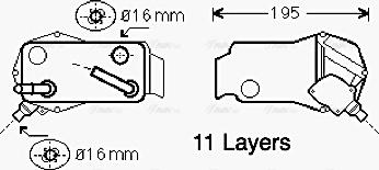 AVA BW3351 - Oil Cooler, automatic transmission car-mod.net