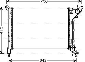 AVA BW 2310 - Radiator, engine cooling car-mod.net