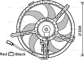 AVA BW7535 - Fan, radiator car-mod.net