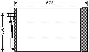 AVA BWA5267D - Condenser, air conditioning car-mod.net