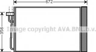 AVA BWA5267 - Condenser, air conditioning car-mod.net