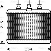 AVA BWA6271 - Heat Exchanger, interior heating car-mod.net