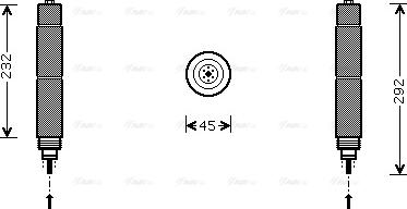AVA BWD078 - Dryer, air conditioning car-mod.net