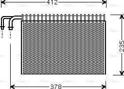 AVA BW V269 - Evaporator, air conditioning car-mod.net