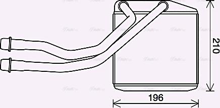 AVA CN6314 - Heat Exchanger, interior heating car-mod.net
