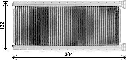 AVA CN6339 - Heat Exchanger, interior heating car-mod.net
