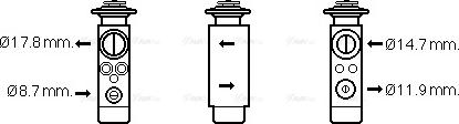 AVA CN1219 - Expansion Valve, air conditioning car-mod.net