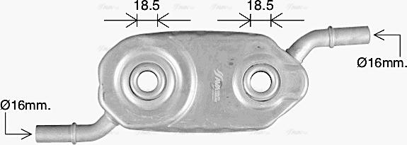 AVA CN3336 - Oil Cooler, engine oil car-mod.net
