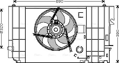 AVA CN 7546 - Fan, radiator car-mod.net