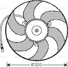 AVA CN 7519 - Fan, radiator car-mod.net