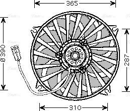 AVA CN 7533 - Fan, radiator car-mod.net