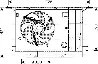 AVA CN 7537 - Fan, radiator car-mod.net