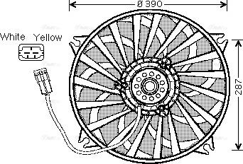 AVA CN 7526 - Fan, radiator car-mod.net