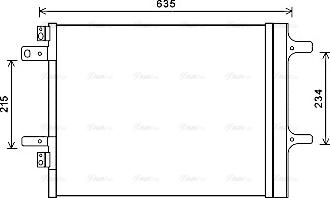 AVA CNA5308D - Condenser, air conditioning car-mod.net