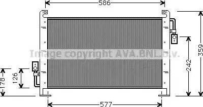 AVA CR 5015 - Condenser, air conditioning car-mod.net
